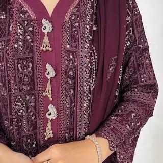 Buy Luxury Chiffon Dresses with Embroidery | Zarveil