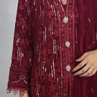 Pakistani Formal Dresses | Embroidered Maxi | Zarveil