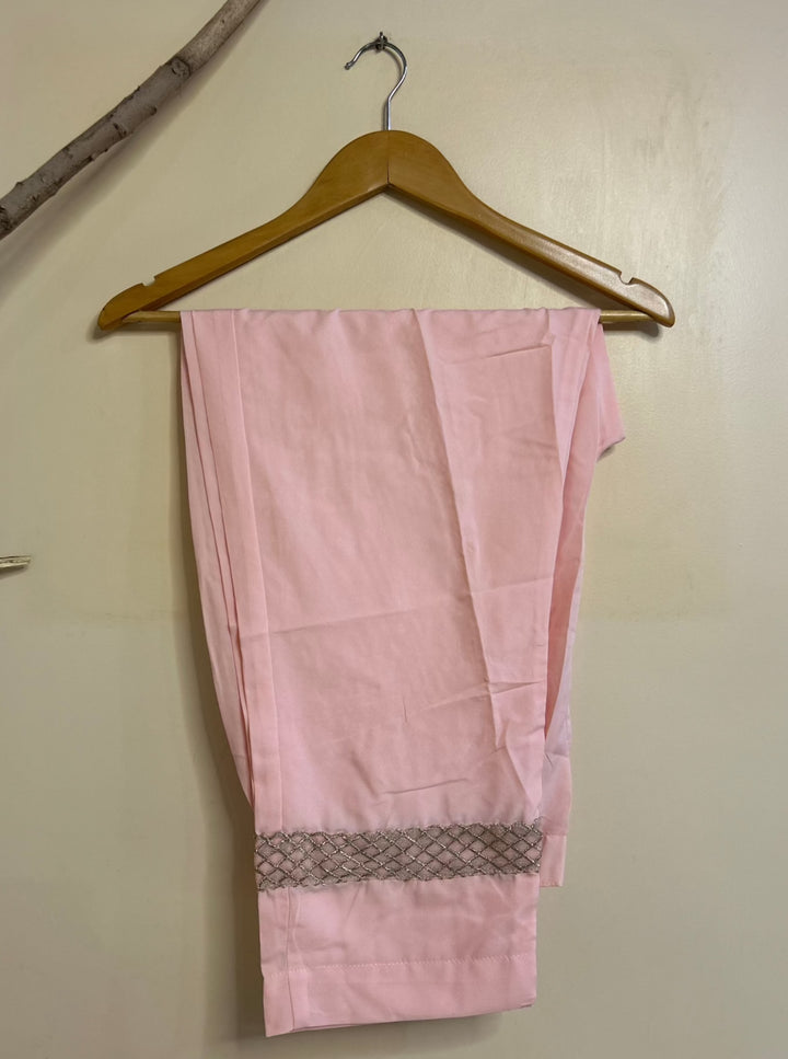 Peach Pakistani Designer Salwar Kameez Trouser  | Zarveil